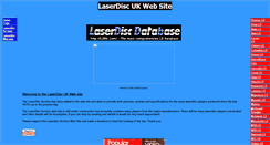 Desktop Screenshot of laserdiscarchive.co.uk