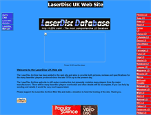 Tablet Screenshot of laserdiscarchive.co.uk